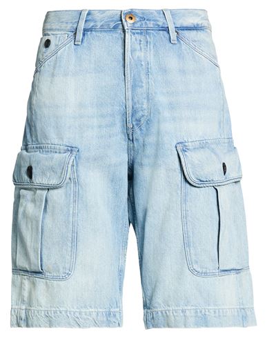 Man Denim shorts Blue Size 29 Cotton, Recycled cotton