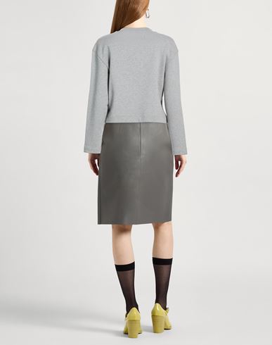 Woman Sweatshirt Grey Size 12 Cotton, Elastane
