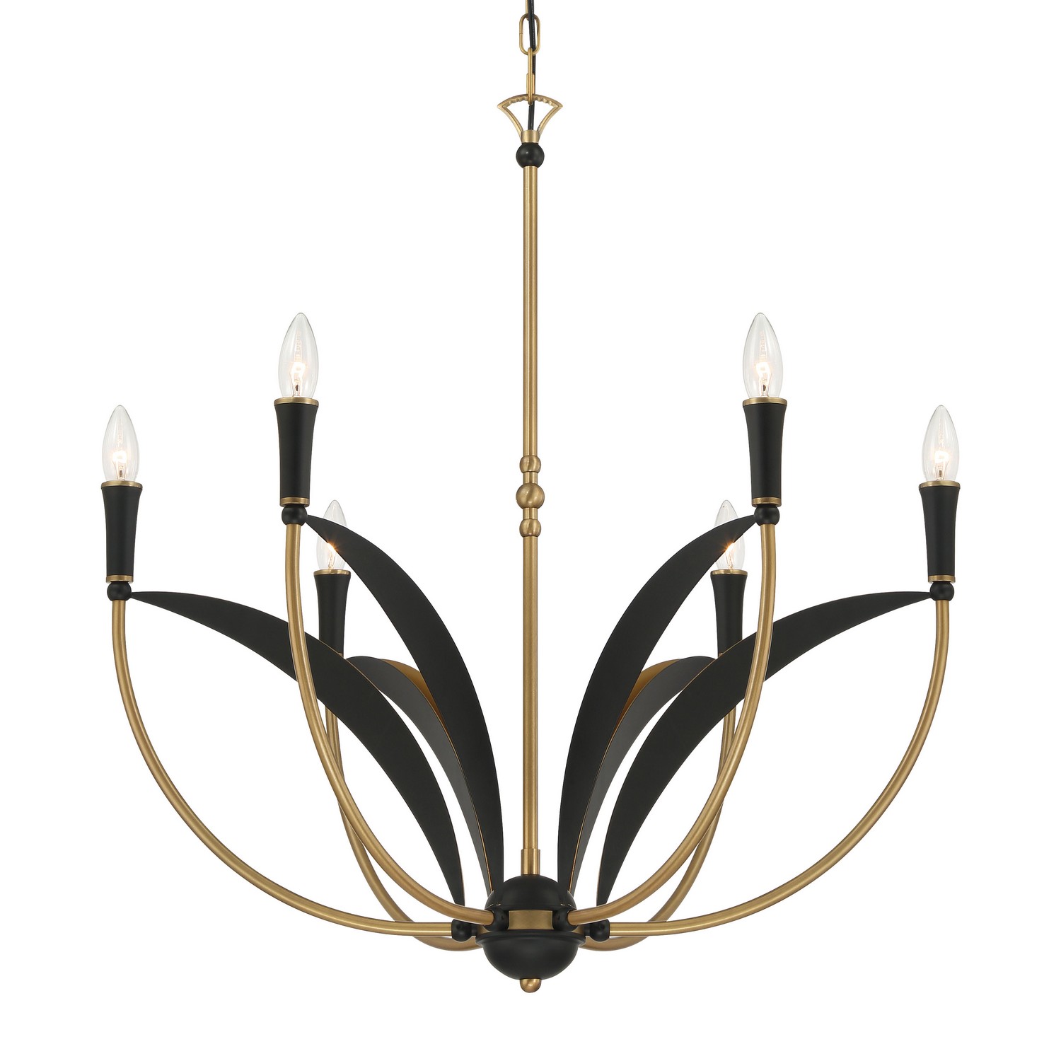 Legacy Brass Chandelier from the Miller Collection