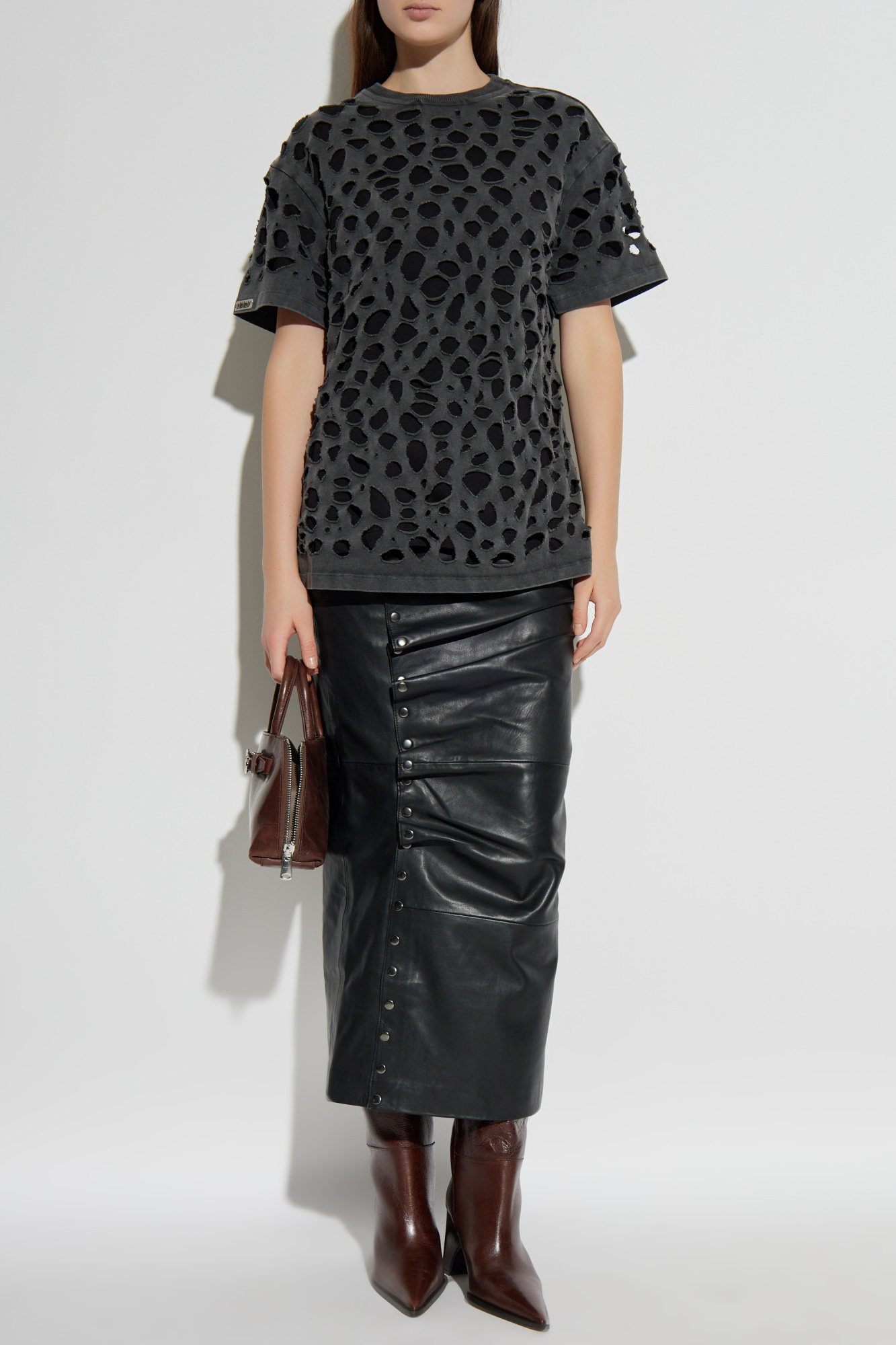 T-shirt With Cut-outs, , Multicolor
