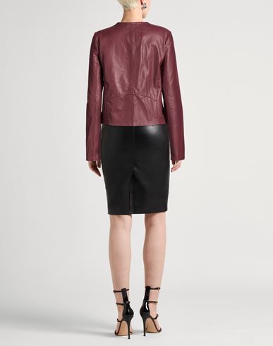 Woman Jacket Plum Size 0 Lambskin