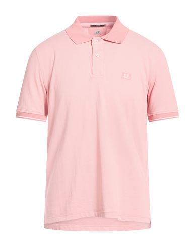 C. p. Company Man Polo shirt Light pink Size 3XL Cotton, Polyamide