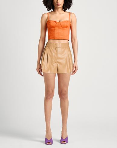 Woman Shorts & Bermuda Shorts Camel Size 4