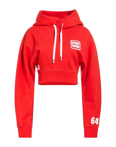 Woman Sweatshirt Tomato red Size XS Cotton