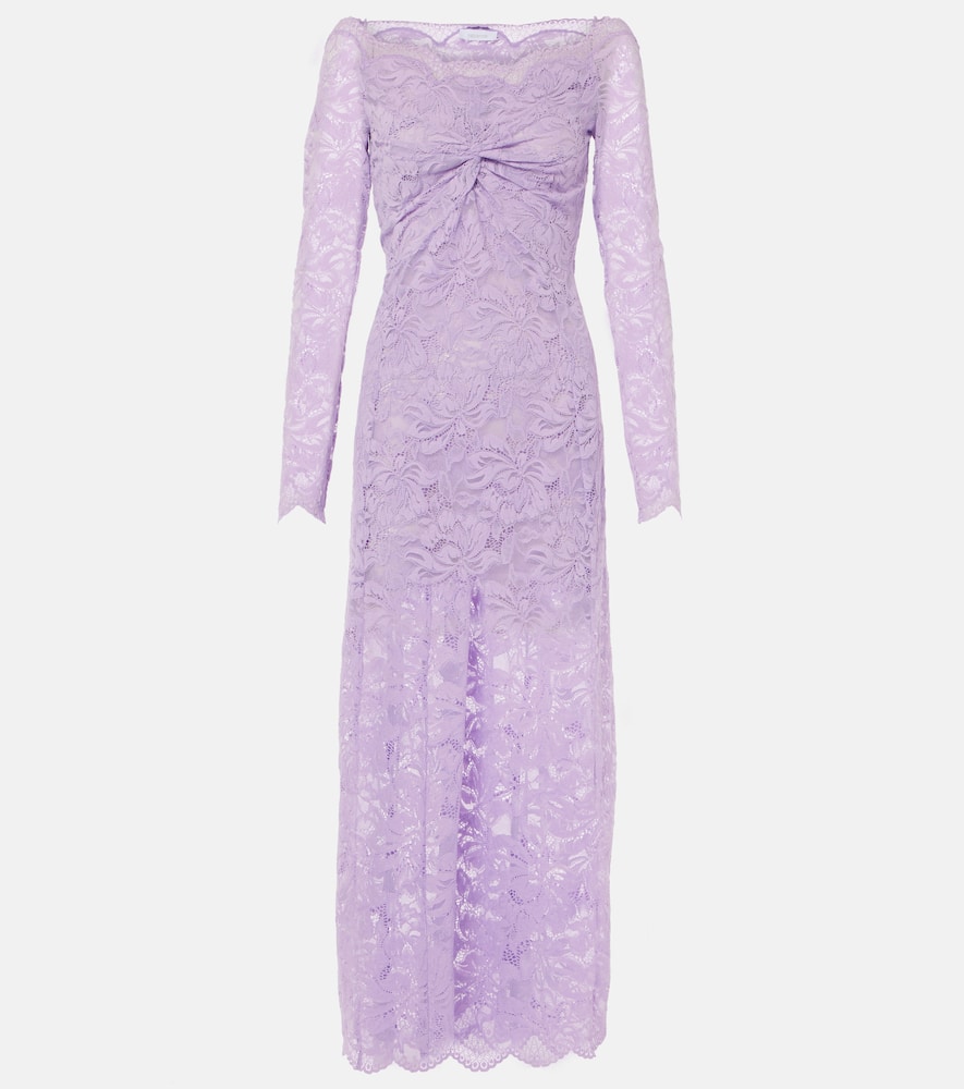 Lavender lace gown