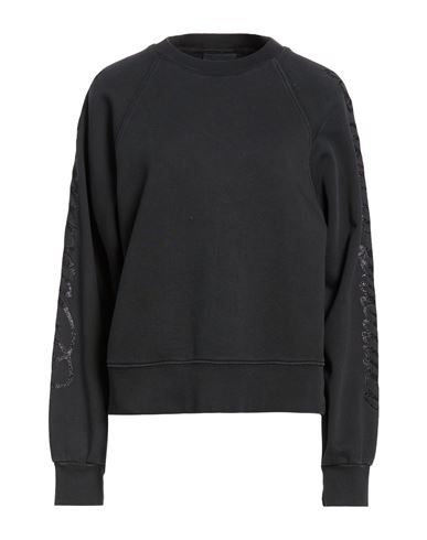 Woman Sweatshirt Charcoal Size S Cotton