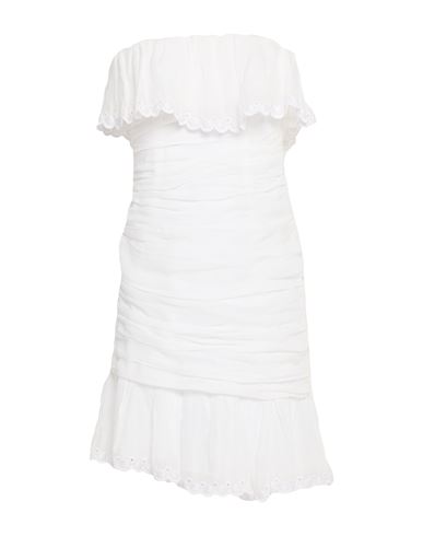 Woman Mini dress White Size 2 Cotton