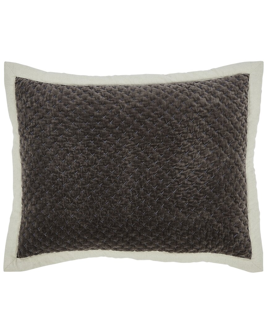 Maui Cross Stitch Velvet Quilt Sham