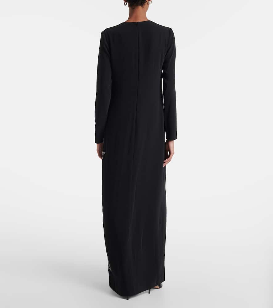 Vita beaded crêpe gown