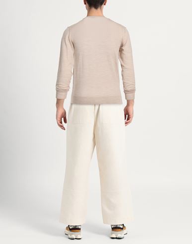Man Sweater Beige Size 40 Merino Wool