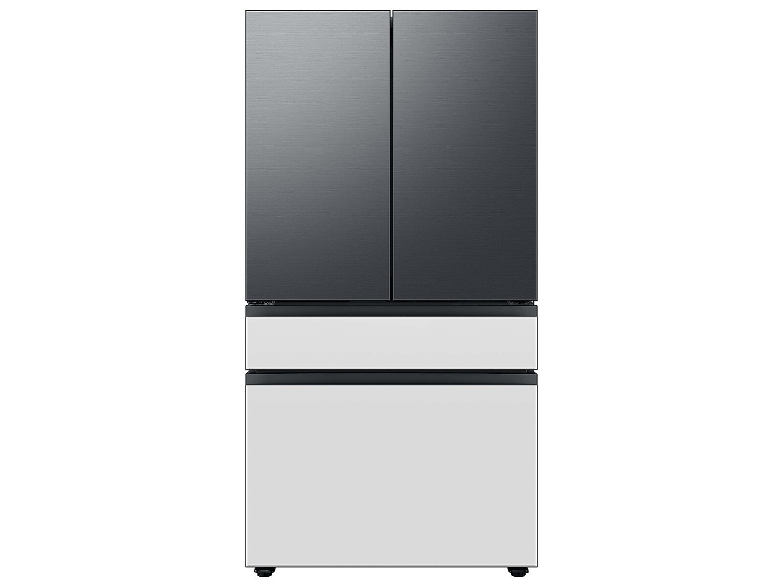 Bespoke 4-Door French Door Refrigerator Panel in White Glass - Middle Panel(RA-F36DMM12/AA)