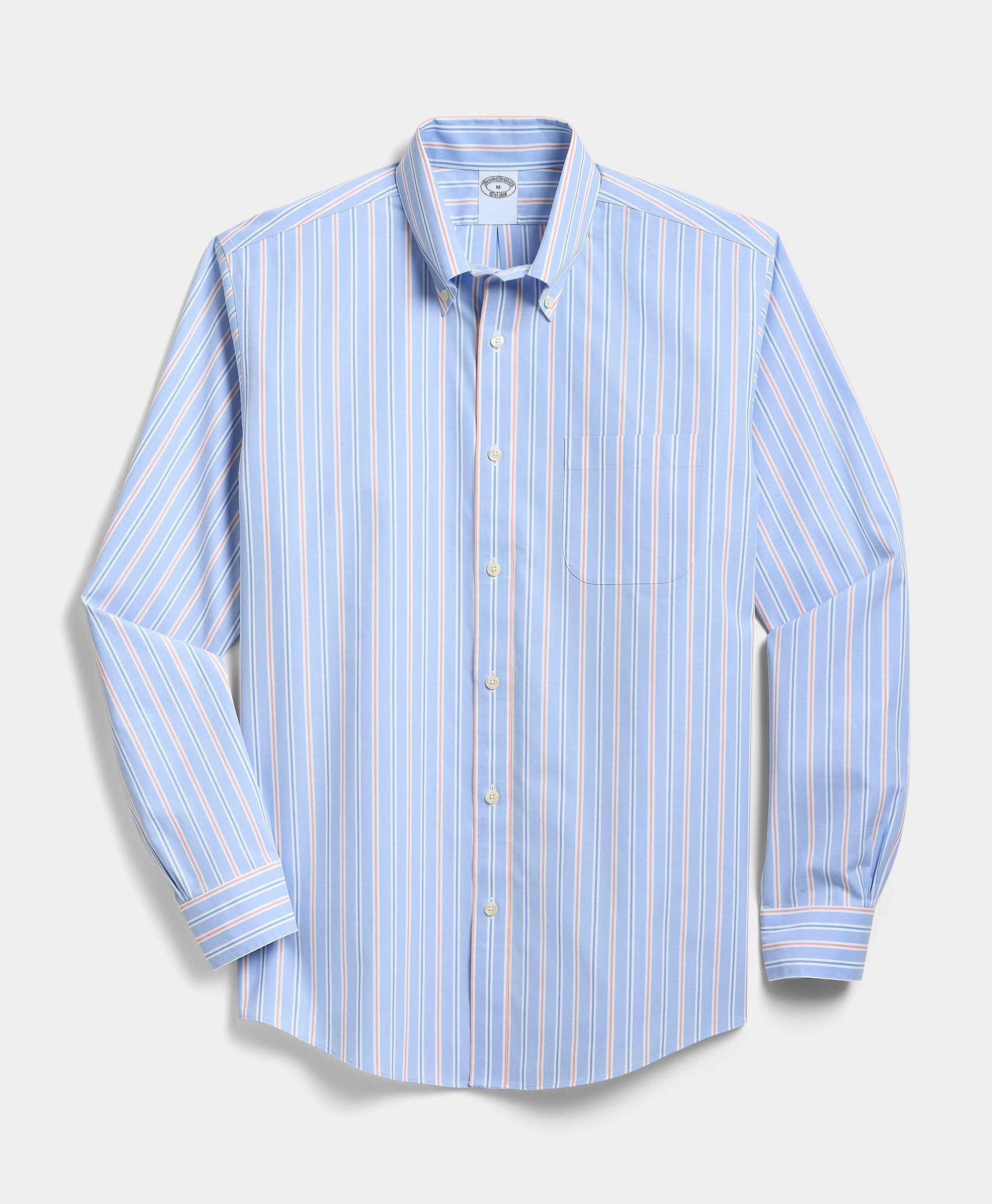 Regular Fit Non-iron Cotton Shirt With Button Down Collar