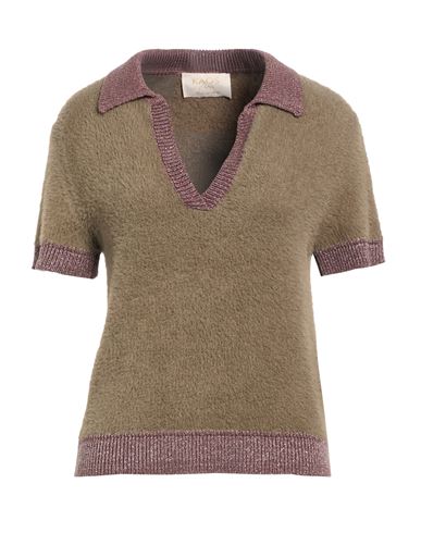 Woman Sweater Khaki Size M Polyamide, Viscose, Polyester