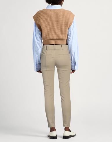 Patrizia Pepe Woman Pants Sand Size 6 Cotton, Polyamide, Elastane