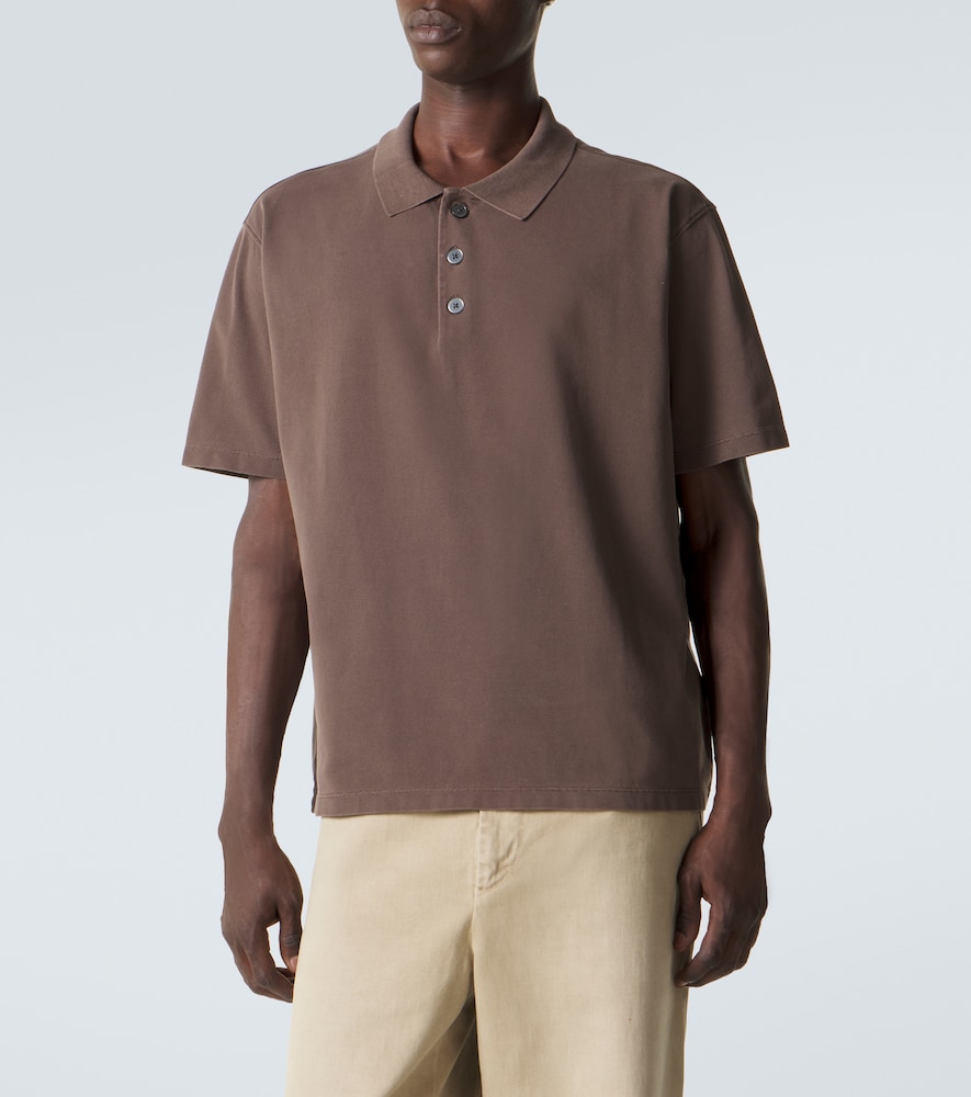 Cotton piqué polo shirt
