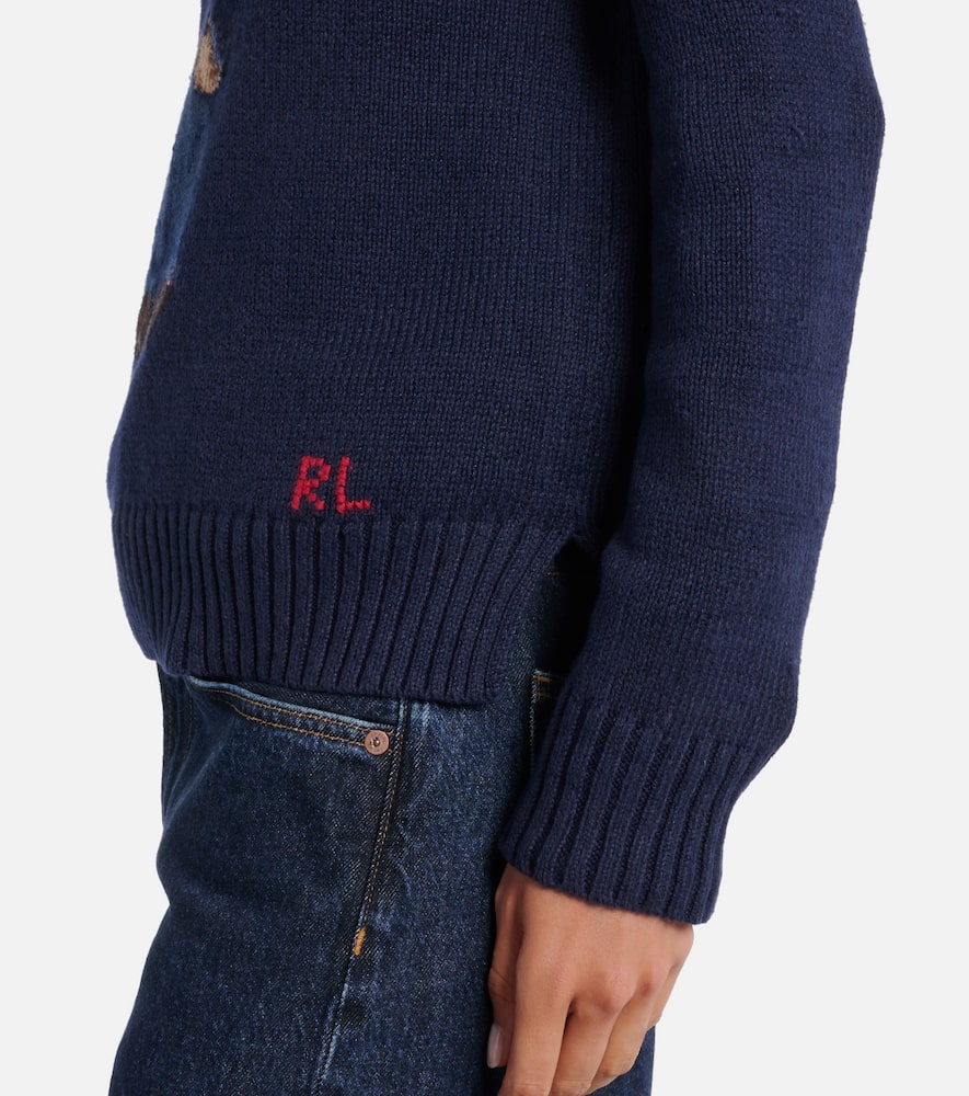 Polo Ralph Lauren Polo Bear intarsia cotton and linen sweater