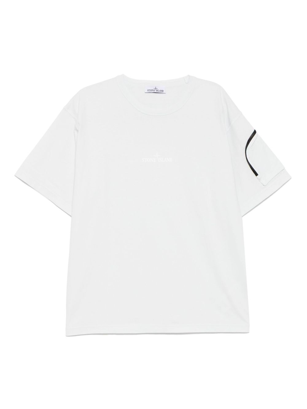 Stone Island short-sleeved cotton t-shirt - Blue