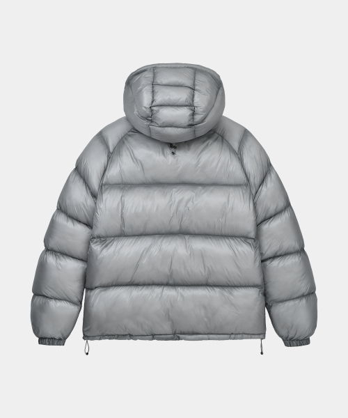 Dishel Cross Hood Puffer Padding Gray