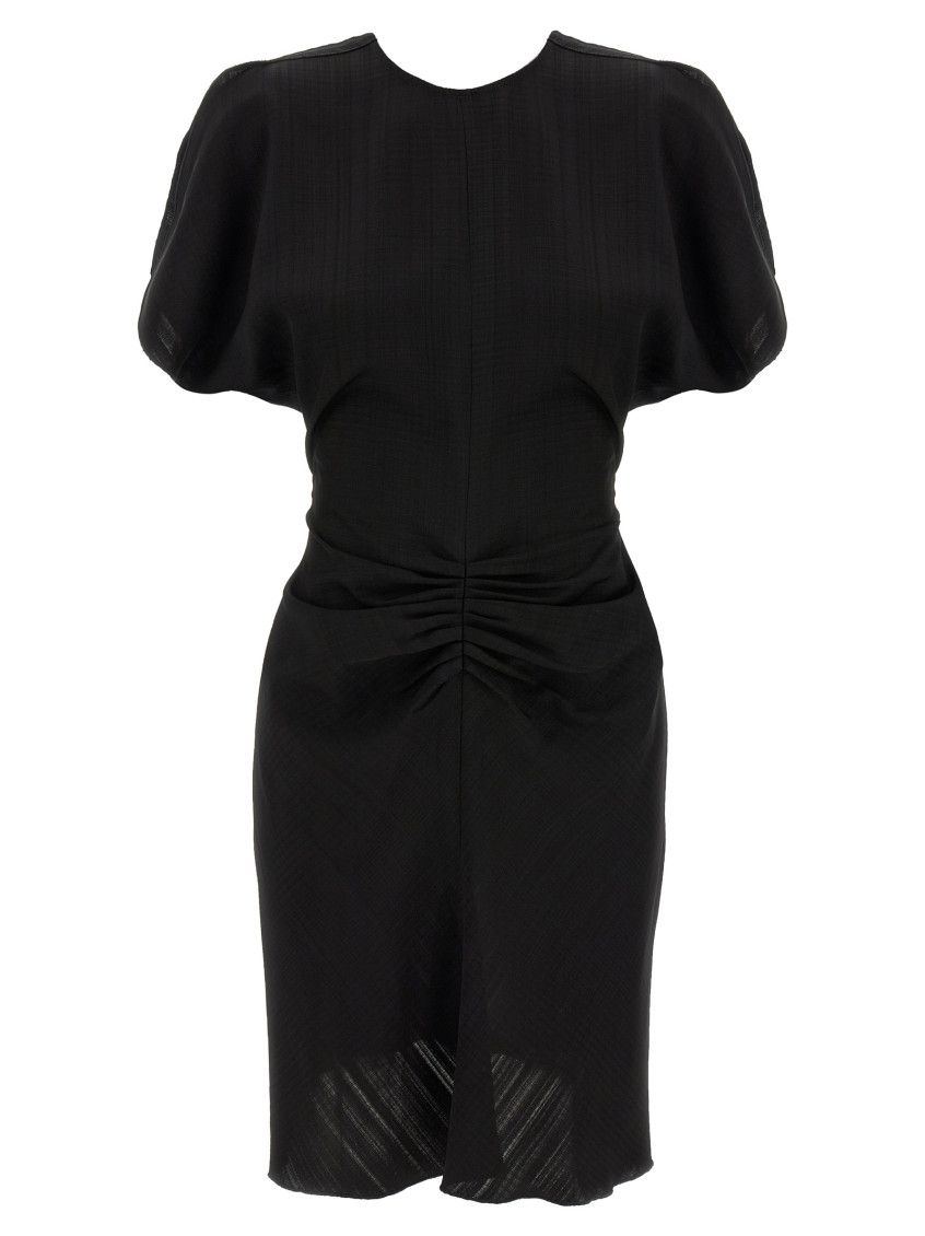 Gathered Waist Mini Dress