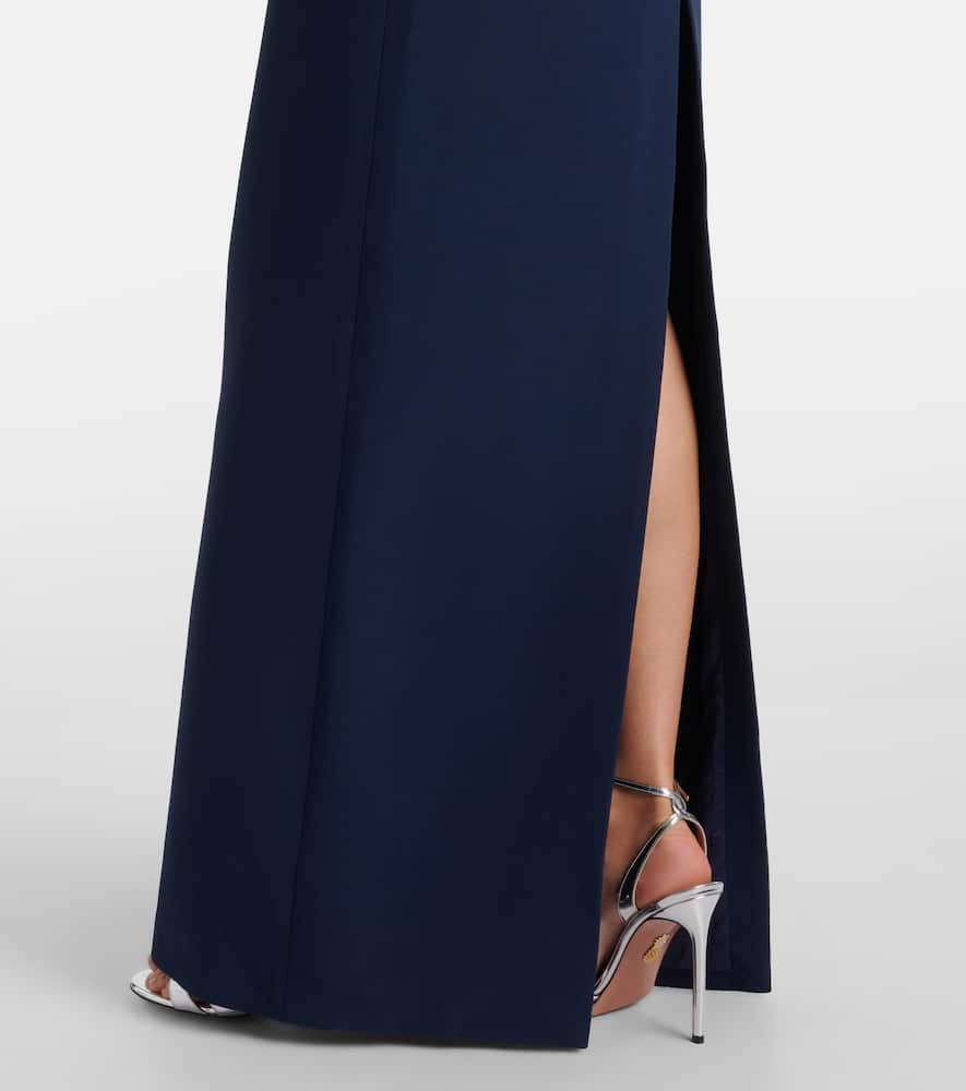 Tulle-trimmed bustier dress