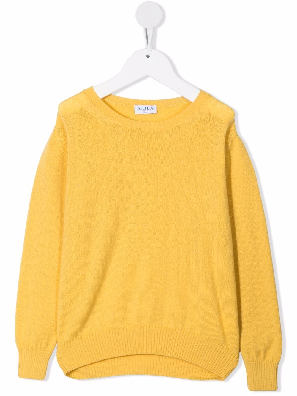 Fine-knit cashmere jumper - Yellow