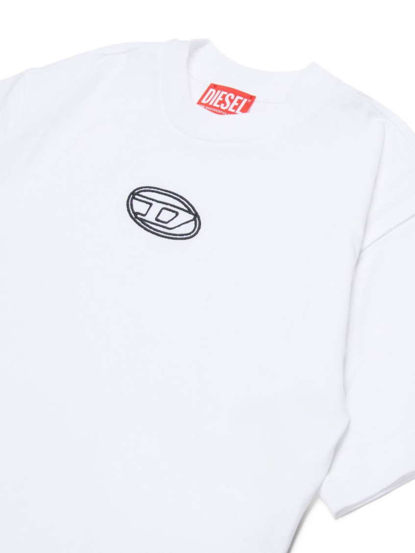 Girls White Logo T-shirt