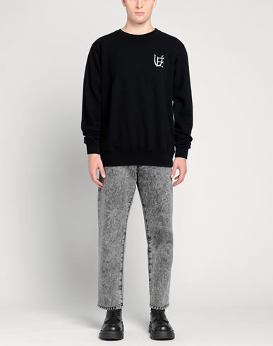 Man Sweatshirt Black Size 1 Cotton