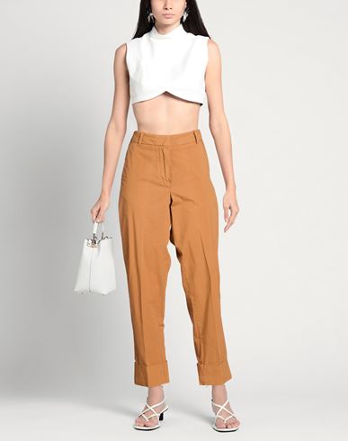 Woman Pants Mandarin Size 4 Cotton, Elastane