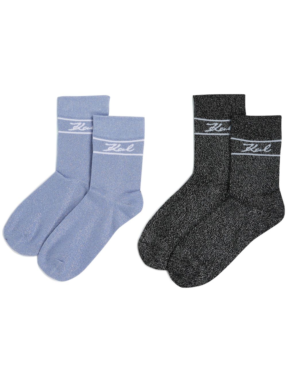 K/signature socks (pack of two) - Black