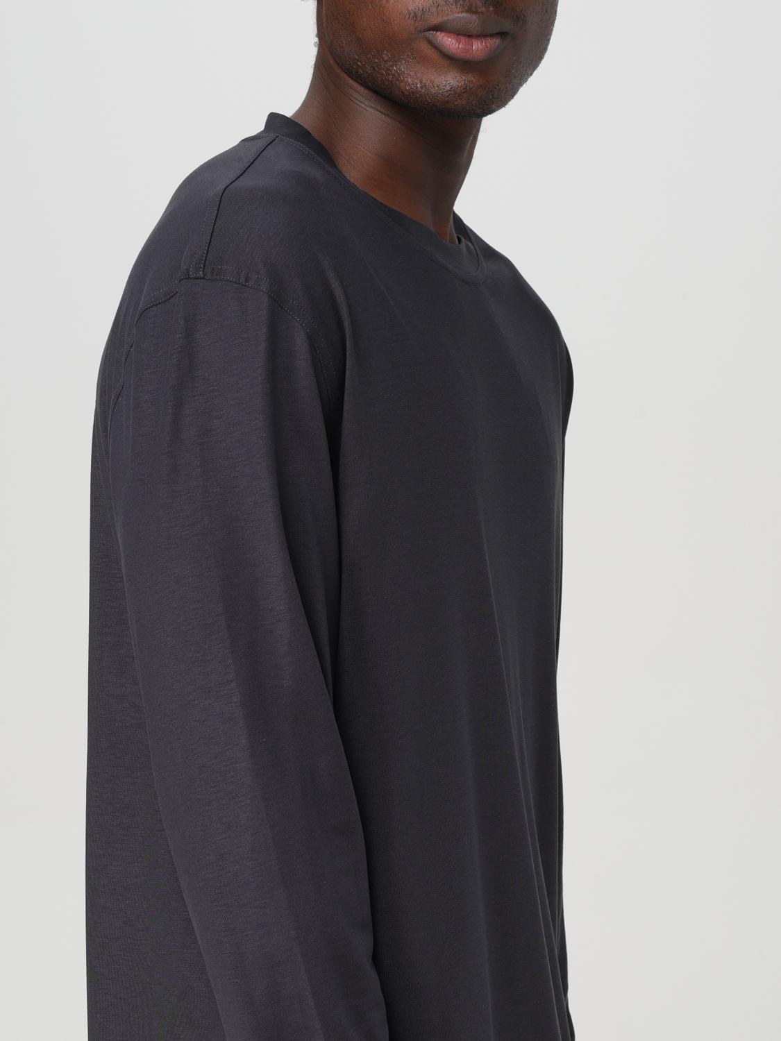 Crew-neck long-sleeve T-shirt - Grey