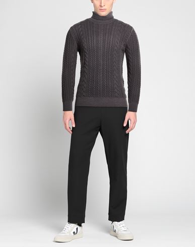 Man Turtleneck Charcoal Size 42 Wool