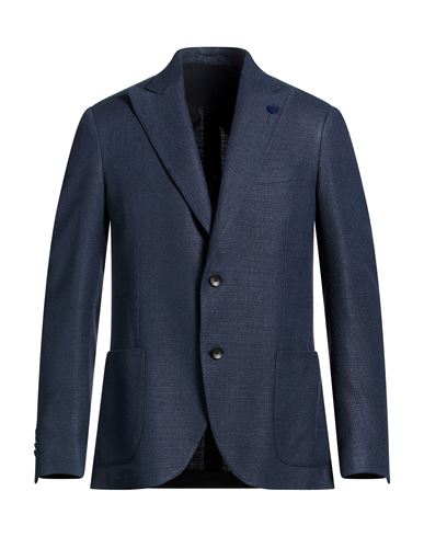 Man Blazer Navy Size 40 Silk