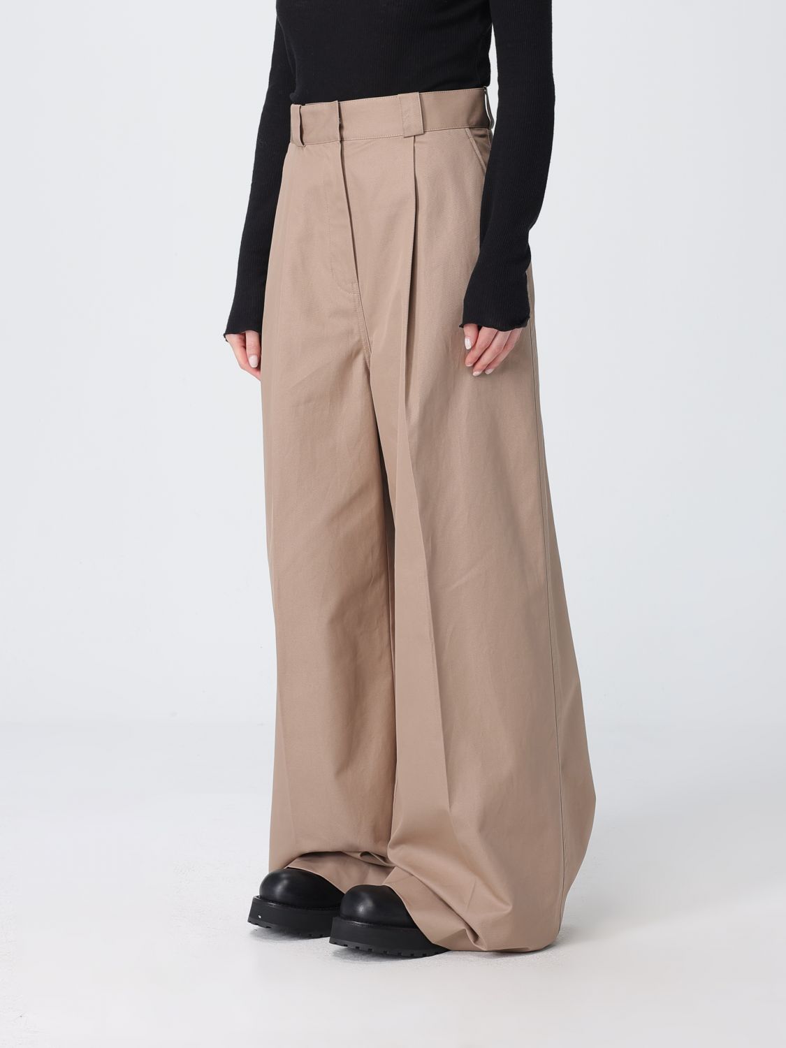 Pants Woman color Beige