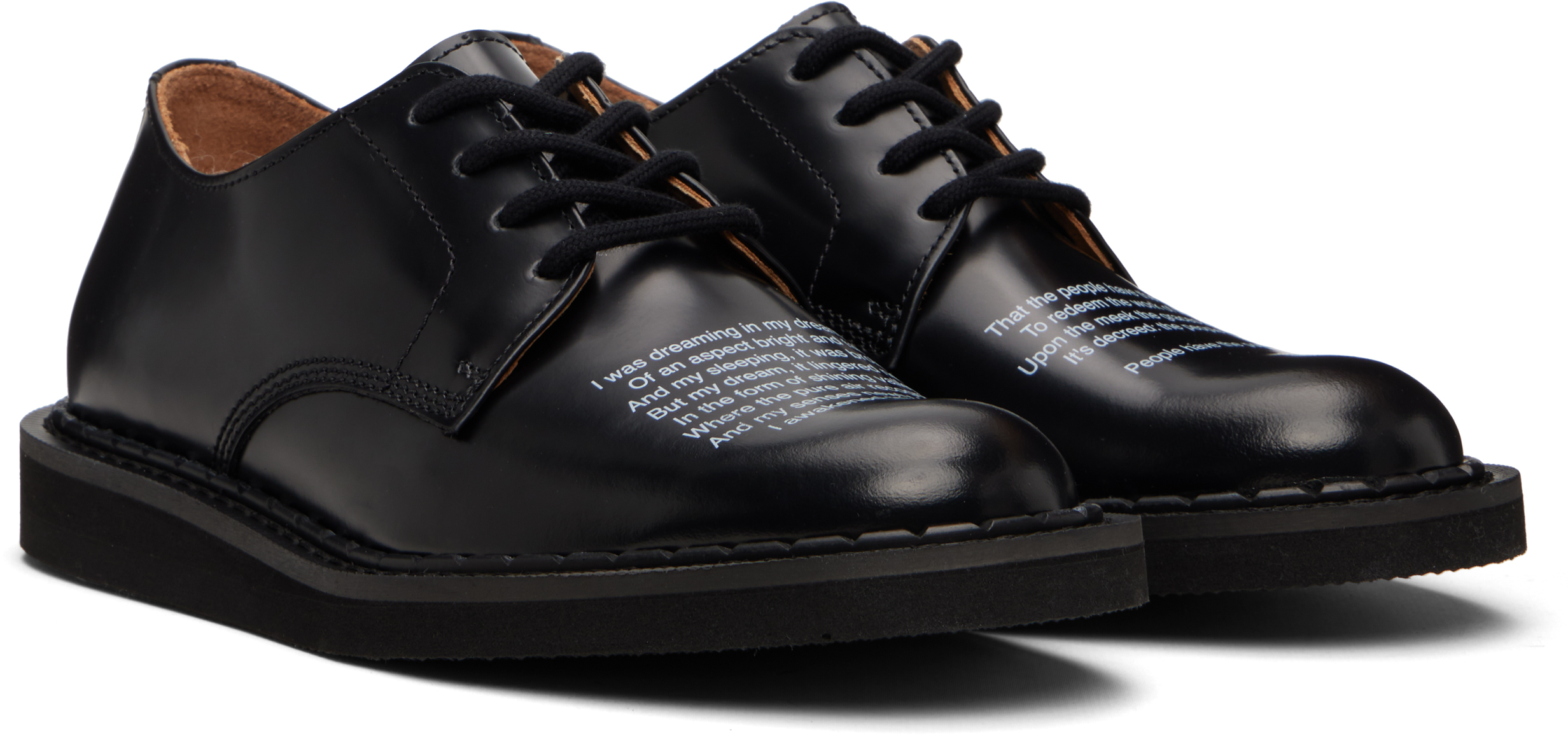 Black UNDERCOVER Edition 4 Eyelet Derbys