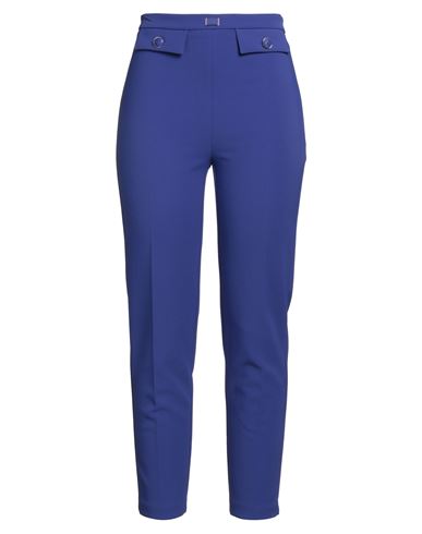 Elisabetta Franchi Woman Pants Blue Size 2 Polyester, Elastane