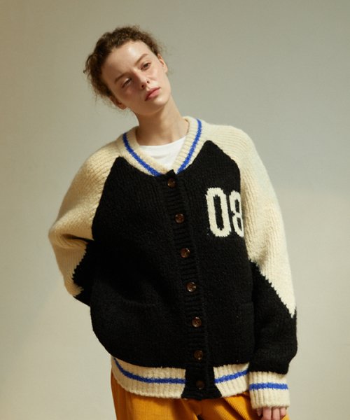 08 Varsity Alpaca Knit Cardigan