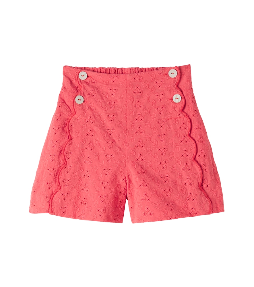 Broderie anglaise cotton shorts