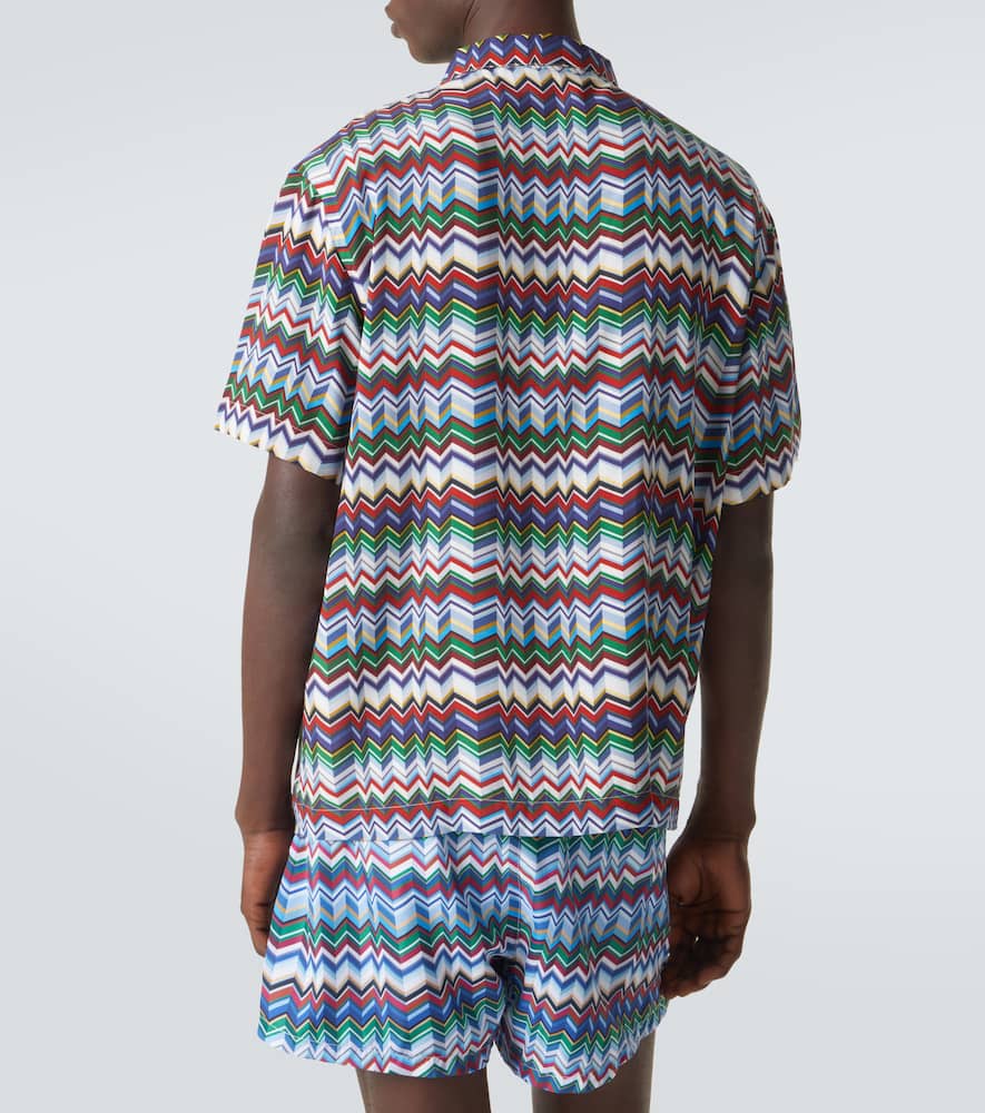 Zigzag bowling shirt