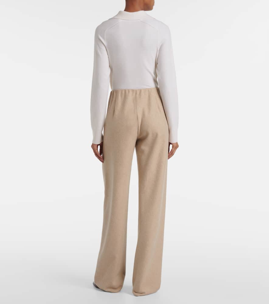 High-rise wide-leg pants