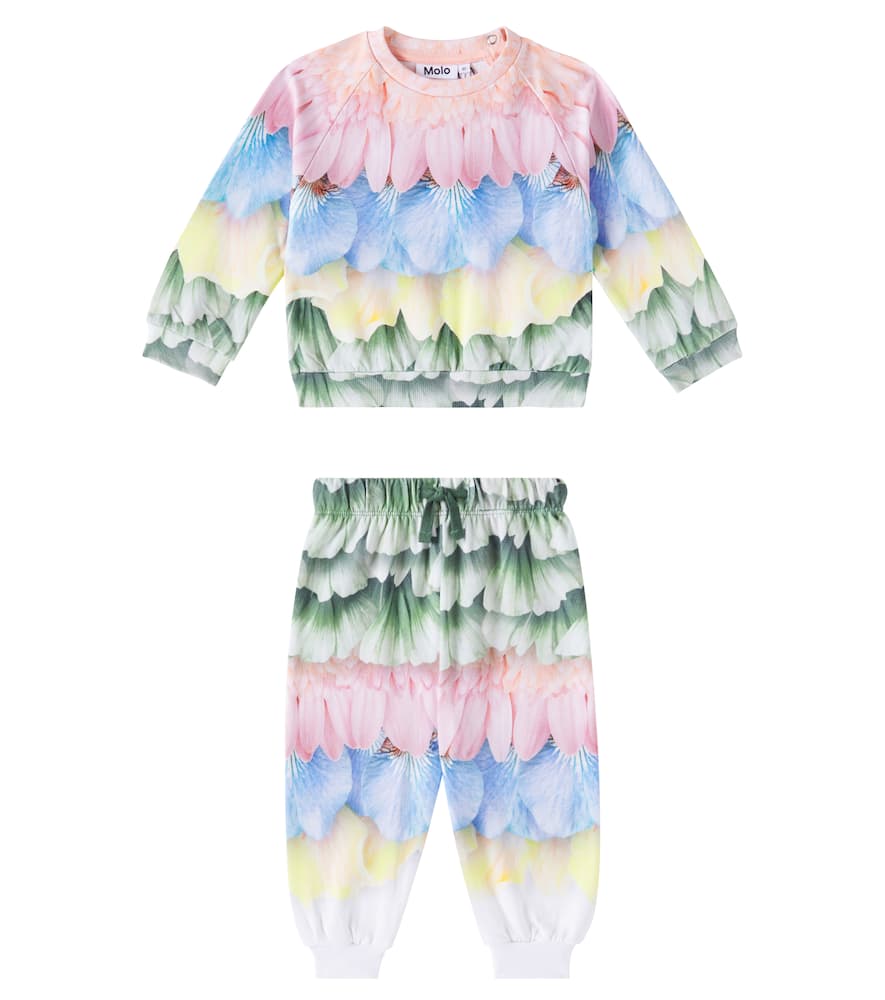 Molo Baby Disc cotton sweatshirt and sweatpants set