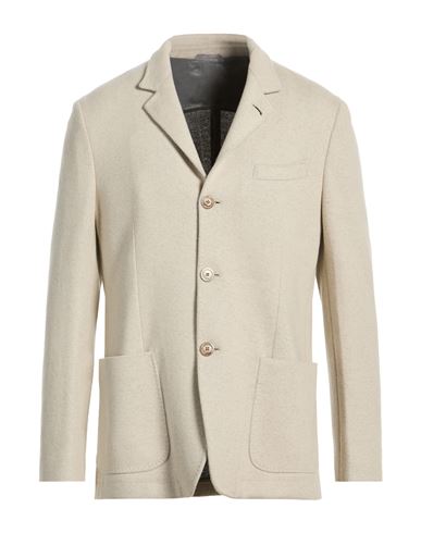 Man Blazer Ivory Size 40 Cashmere, Lycra