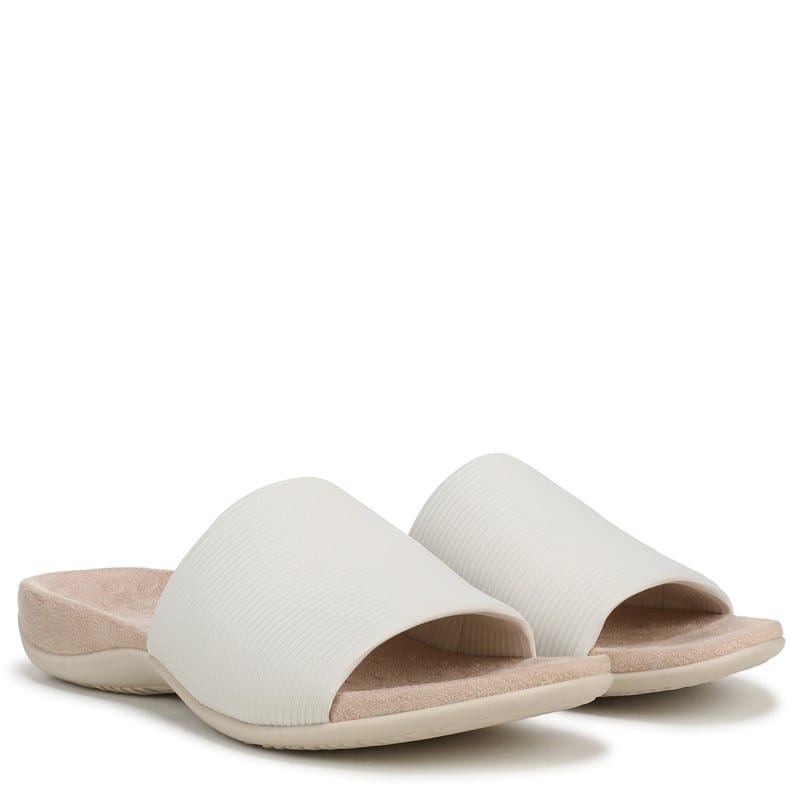 Women's Renie Stretch Knit Slide Sandals (Cream)