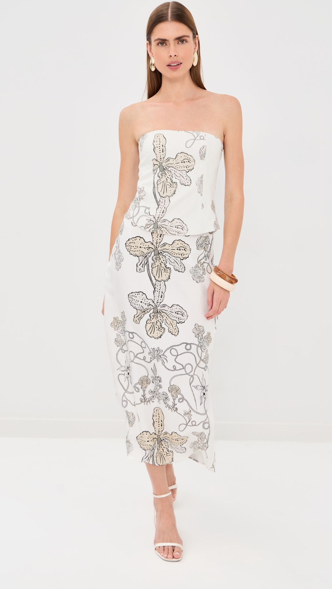 Onia Silk Skirt Orquidee