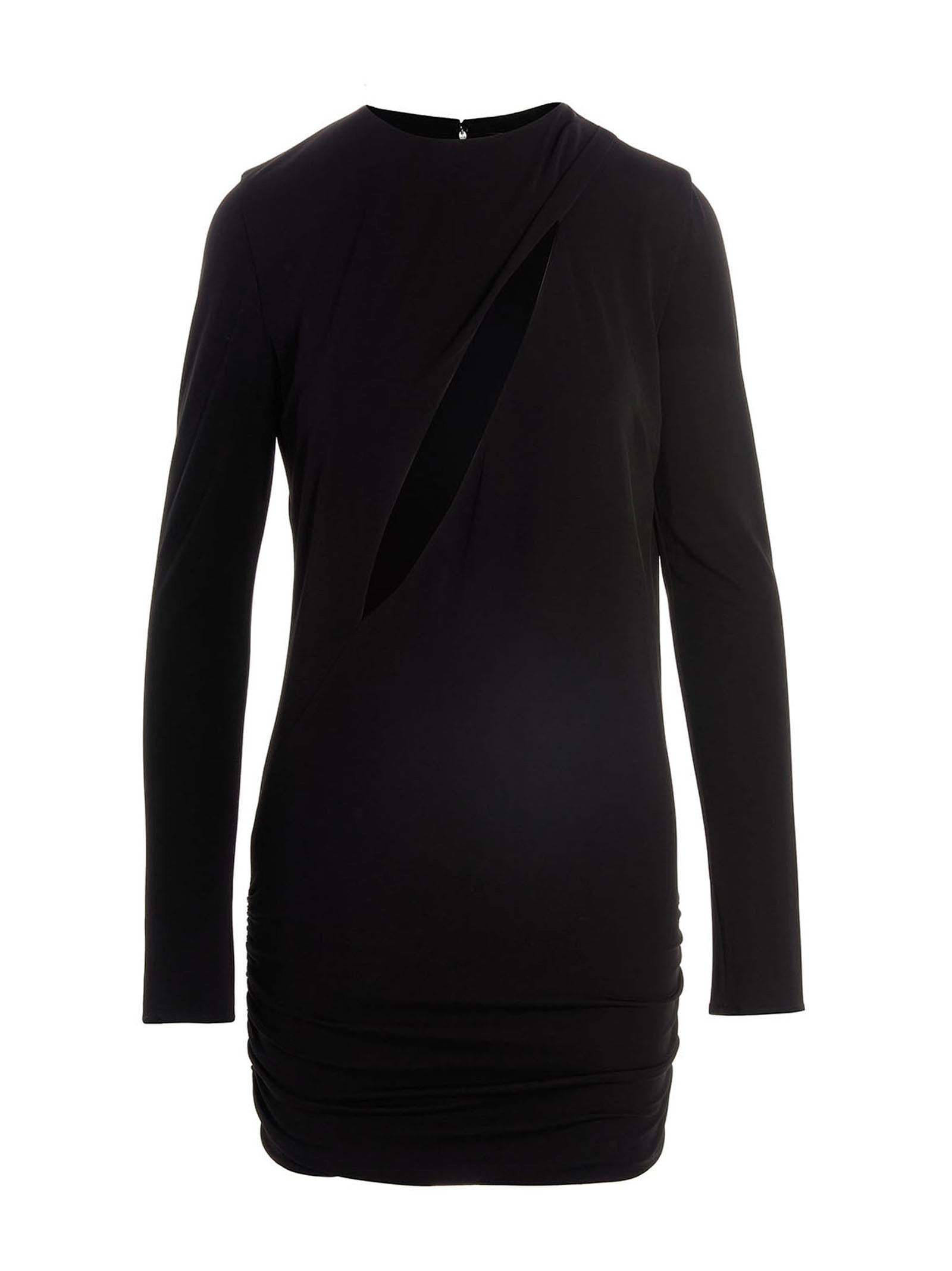 Cut-Out Jersey Dress — Black