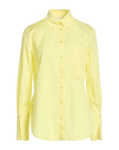 Woman Shirt Yellow Size 4 Cotton