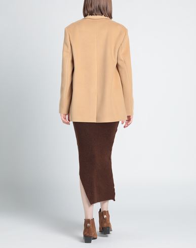 Yes London Woman Blazer Camel Size 6 Polyester, Viscose
