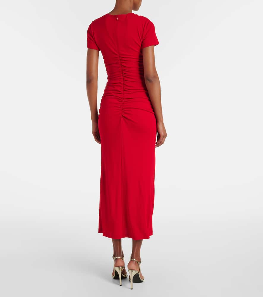 Ruched midi dress