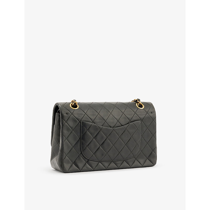 Womens Black Pre-loved Chanel Classic Quilted Leather Shoulder bag 