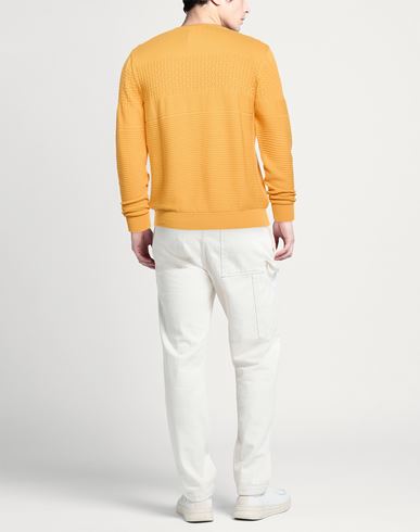 Man Sweater Marigold Size 40 Cotton