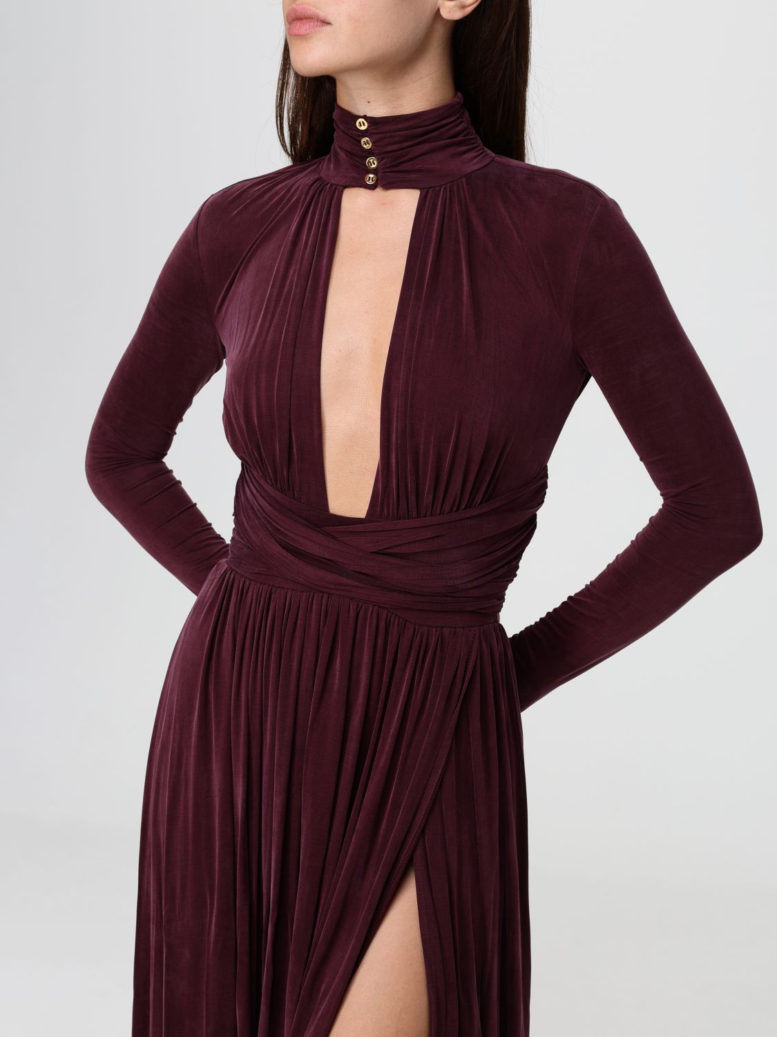 Dress Woman color Wine